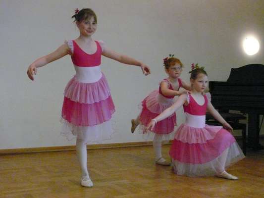 Ballettklasse mit Live-Auftritt...